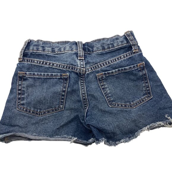 Old Navy High Rise Adjustable Waist Denim Shorts For Girls Size 6 - Picture 3 of 10